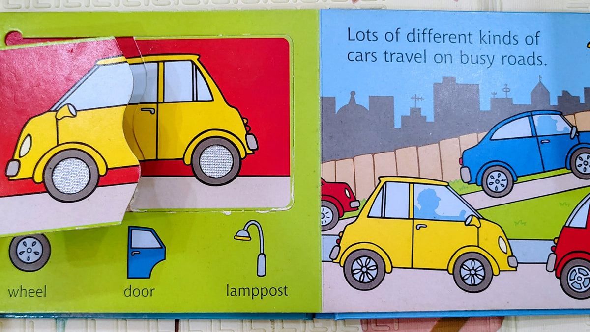 Usborne 2 Piece Jigsaw - Things that go | Touch and Feel Jigsaw