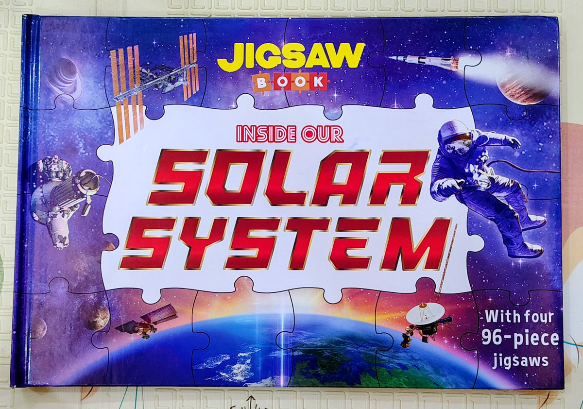 Inside Our Solar System Jigsaw Book | Four 96 Piece Jigsaw and Facts book