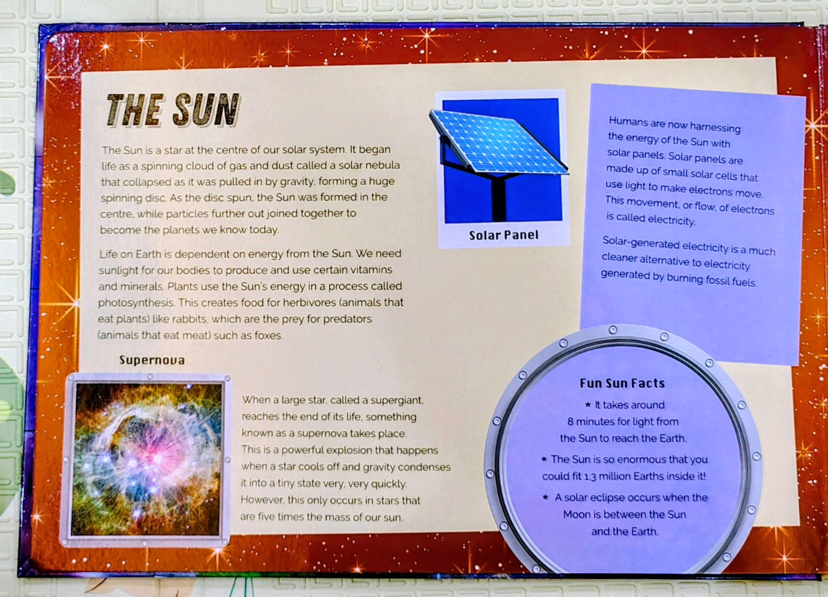 Inside Our Solar System Jigsaw Book | Four 96 Piece Jigsaw and Facts book