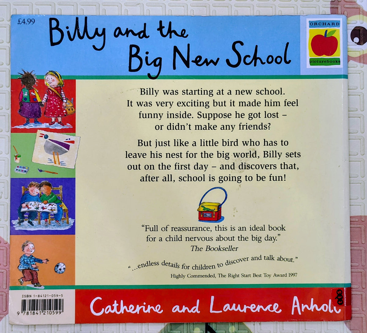 Billy and the Big New School by Catherine and Laurence Anholt | Orchard