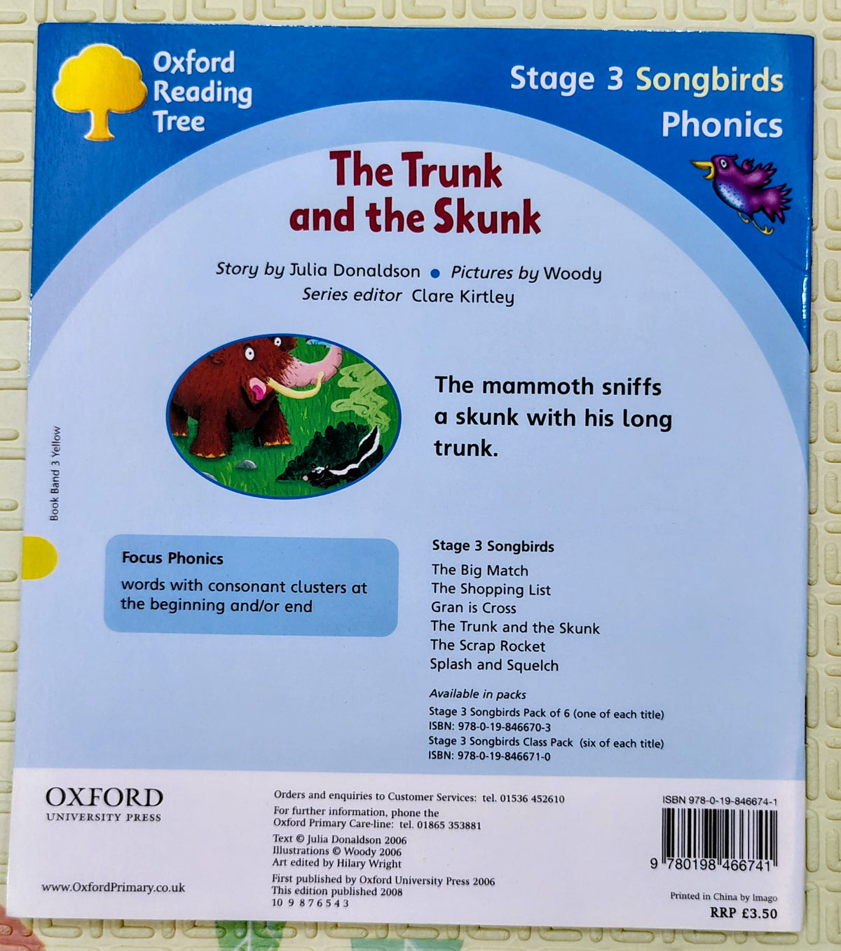 The Trunk and the Skunk by Julia Donaldson | Oxford SongBirds Stage 3