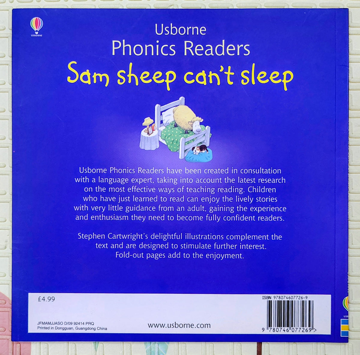 Sam Sheep Can't Sleep by Phil Roxbee Cox | Usborne Phonics Readers