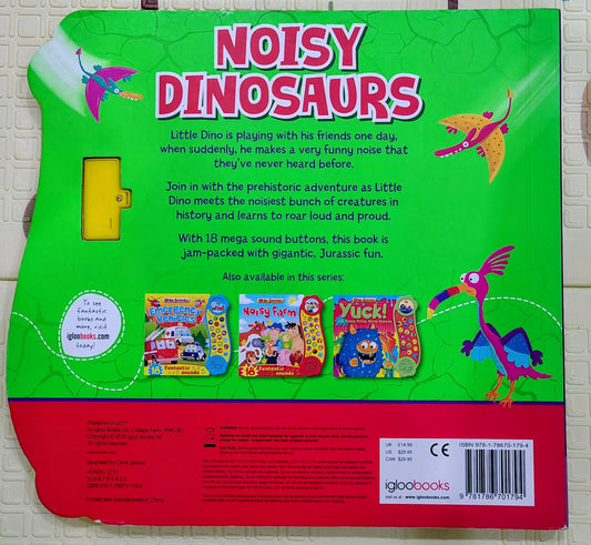 Mega Sounds Noisy Dinosaurs | 18 Roarsome Sounds |  IglooBooks