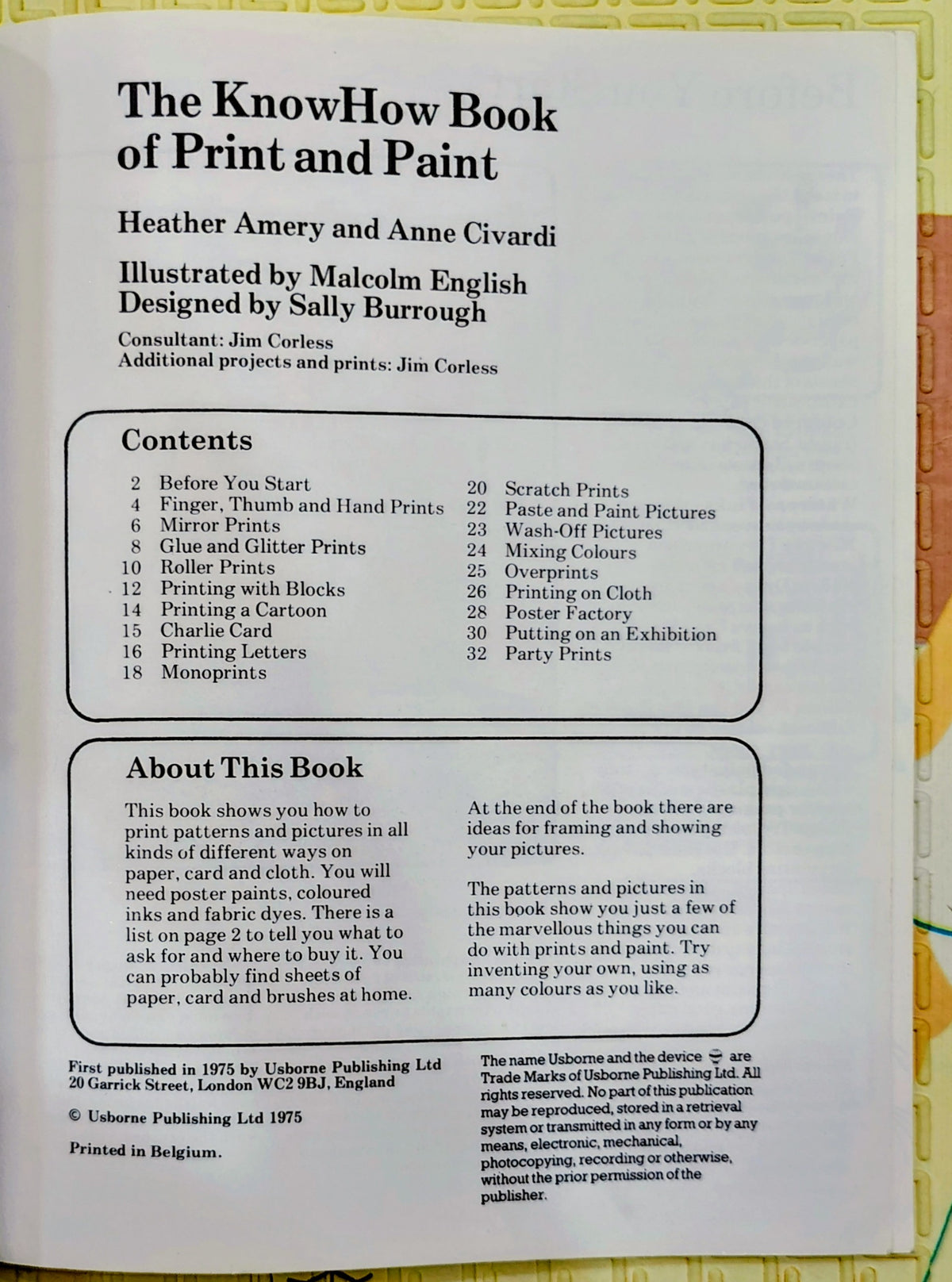 The Knowhow Book of Print & Paint by Usborne | Art & Craft
