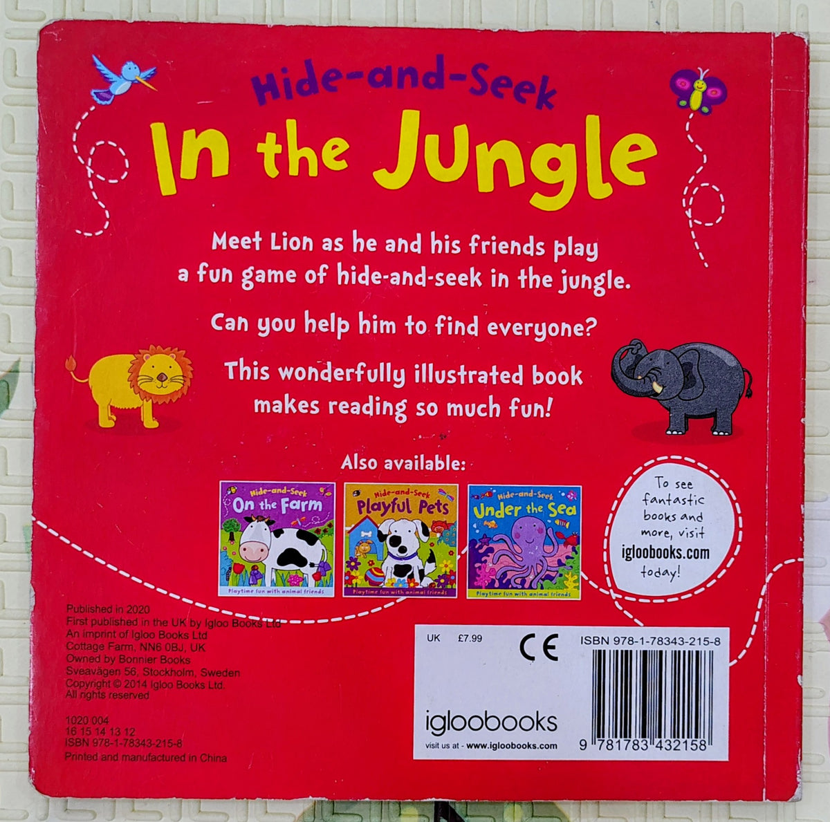 Hide-and-Seek In the Jungle | Animal Friends | Board Book
