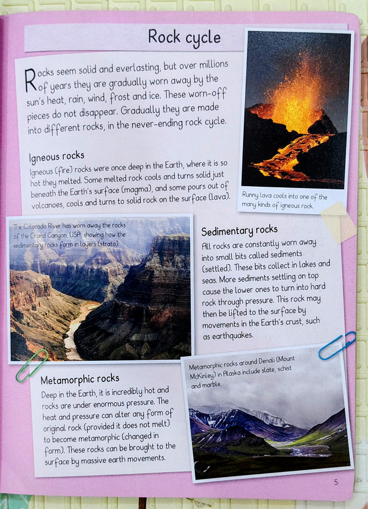 Handbook Rocks & Minerals | Miles Kelly Record Book