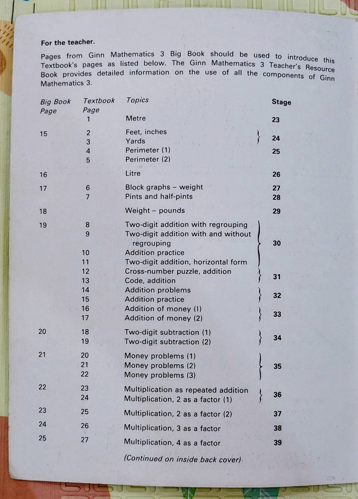 Ginn Mathematics 3 Textbook | Education