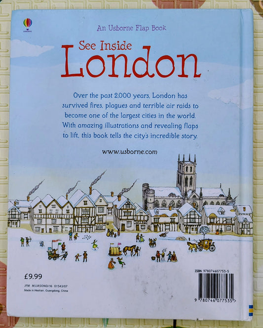 See Inside London by Rob Lloyd Jones and Barry Ablett | Usborne Lift the Flap