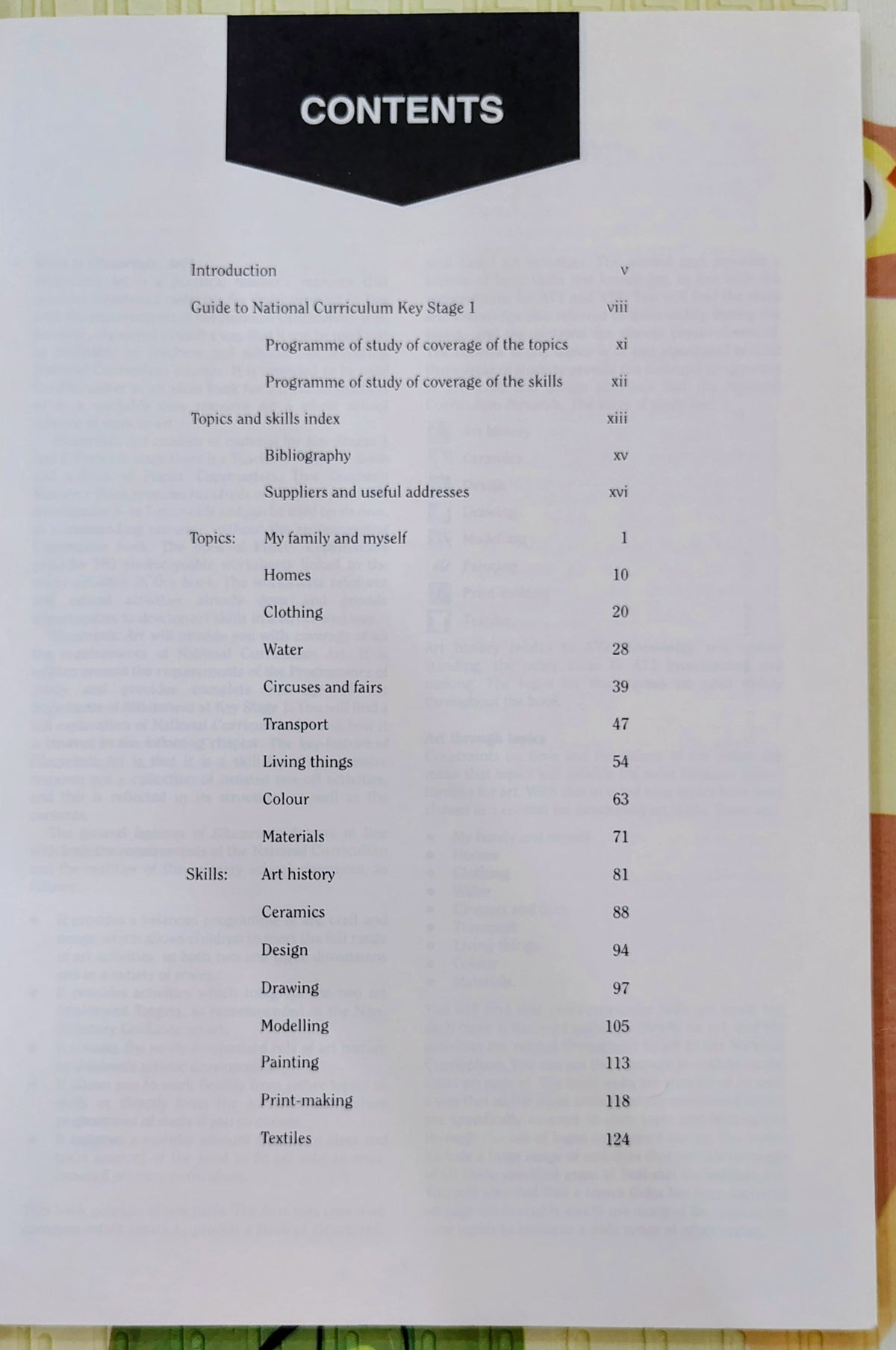 Art Key Stage I | Blueprints National Curriculum | Teacher Resource Book