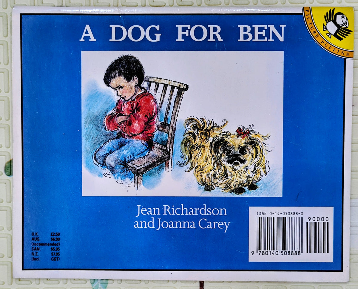 A Dog for Ben by Jean Richardson and Joanna Carey | Picture Puffin