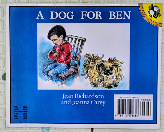 A Dog for Ben by Jean Richardson and Joanna Carey | Picture Puffin