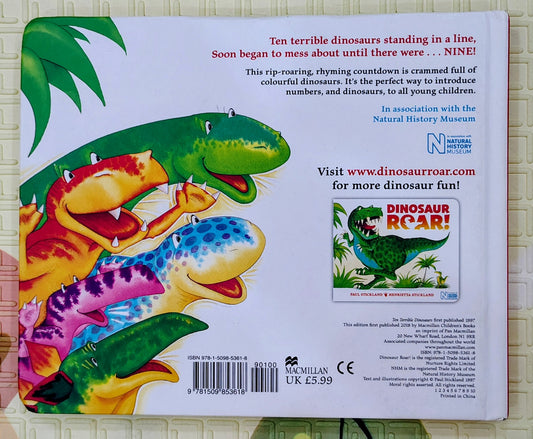 Ten Terrible Dinosaurs by Paul Stickland | Macmillan Counting