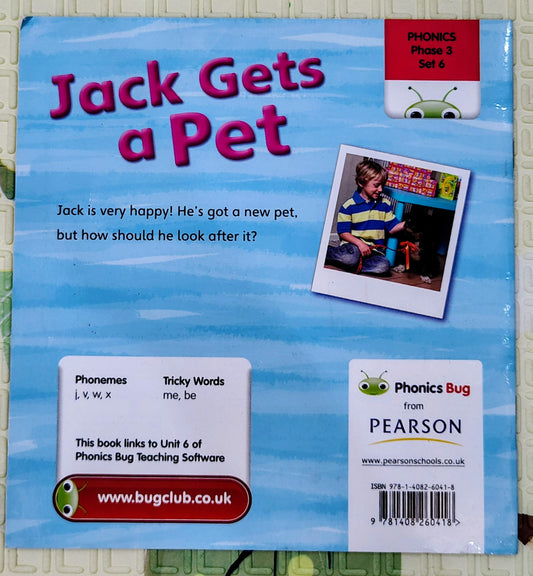 Jack Gets a Pet by Emma Lynch | Phonics Bug Phase 3