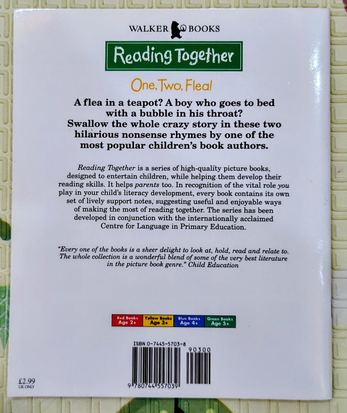 One, Two, Flea! by Allan Ahlberg | Walker Books Reading Together