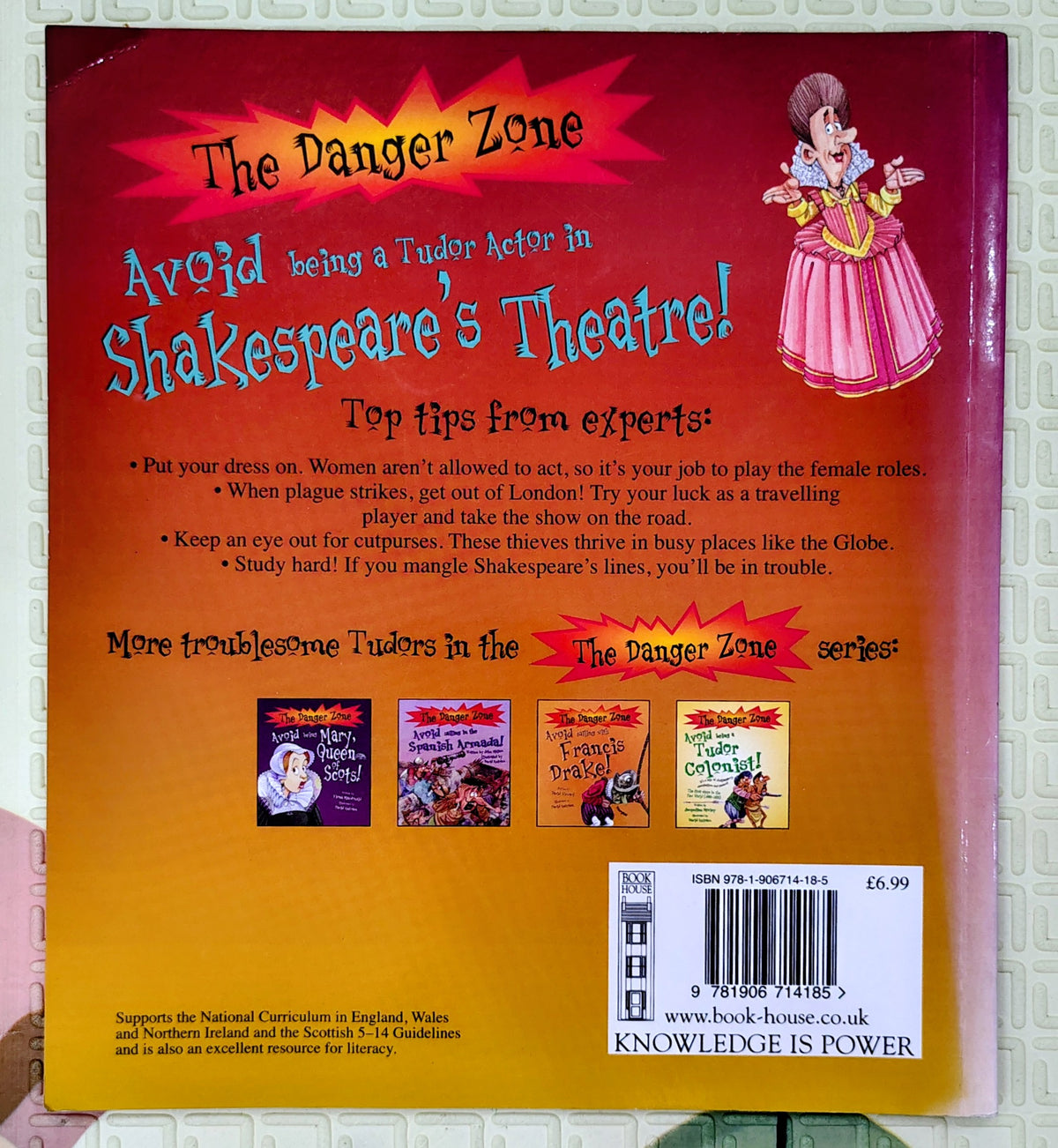 Avoid Being a Tudor Actor in Shakespeare's Theatre! by Jacqueline Morley | Book House | Historical Non-Fiction
