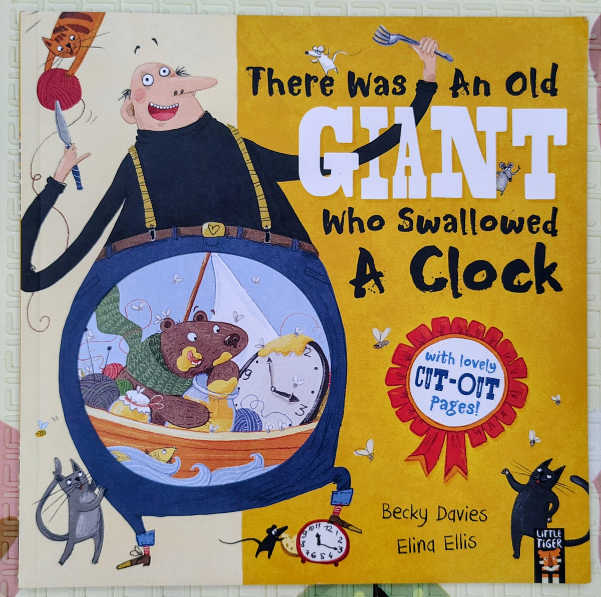 There Was An Old Giant Who Swallowed A Clock by Becky Davies | Little Tiger