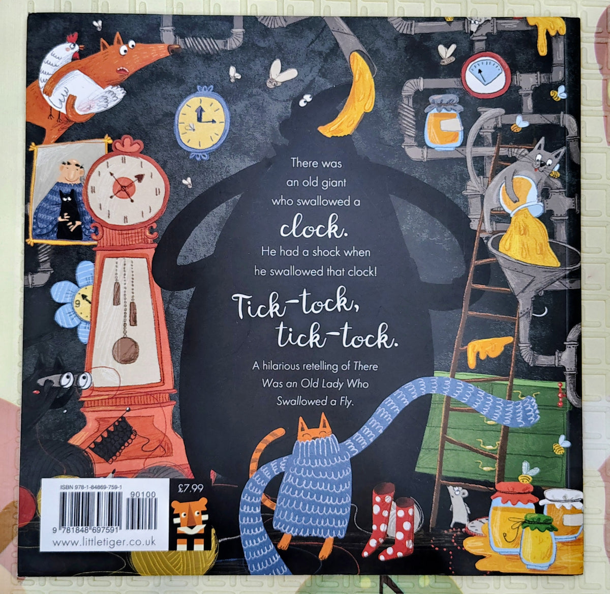 There Was An Old Giant Who Swallowed A Clock by Becky Davies | Little Tiger