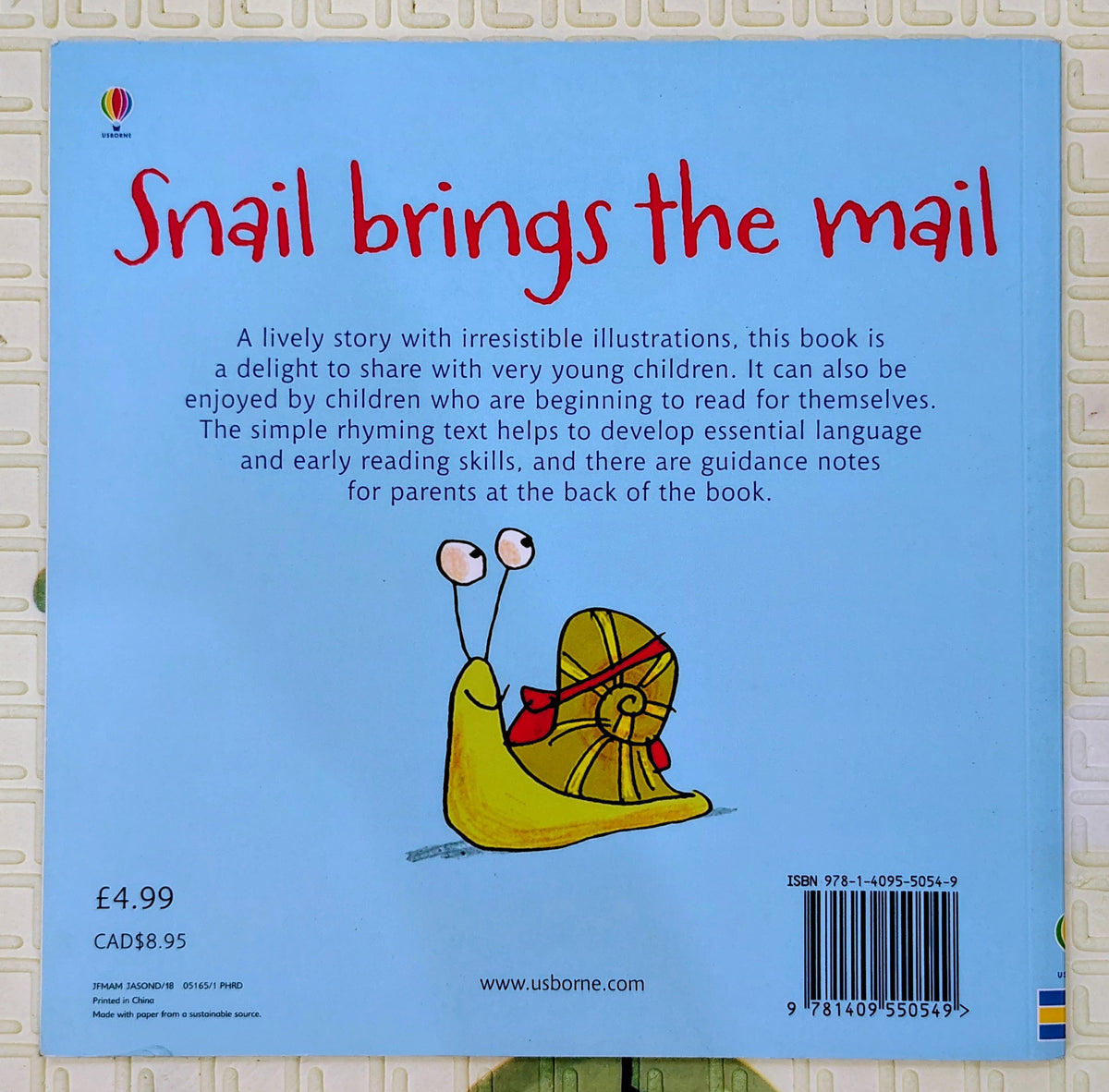 Snail Brings the Mail by Russell Punter | Usborne Phonics Readers