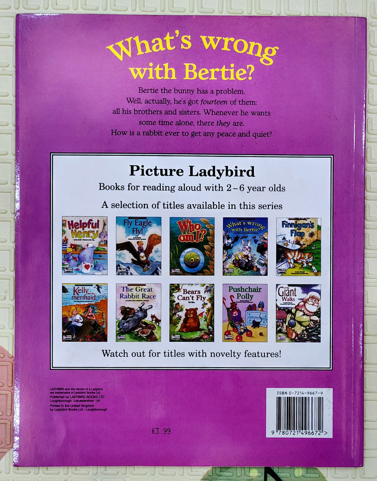 What's Wrong with Bertie? by Tony Bradman | Ladybird