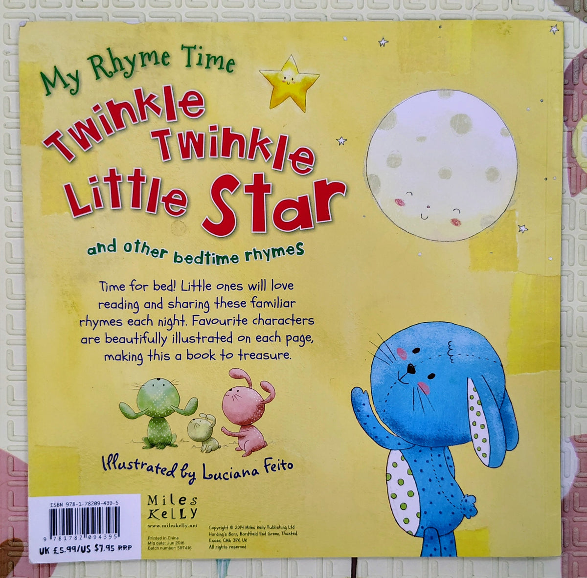 My Rhyme Time: Twinkle Twinkle Little Star by Miles Kelly