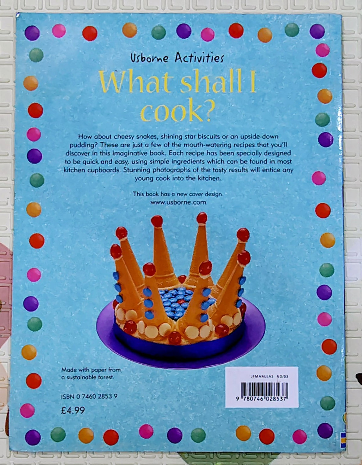 What Shall I Cook? by Usborne Activities | Recipe Book