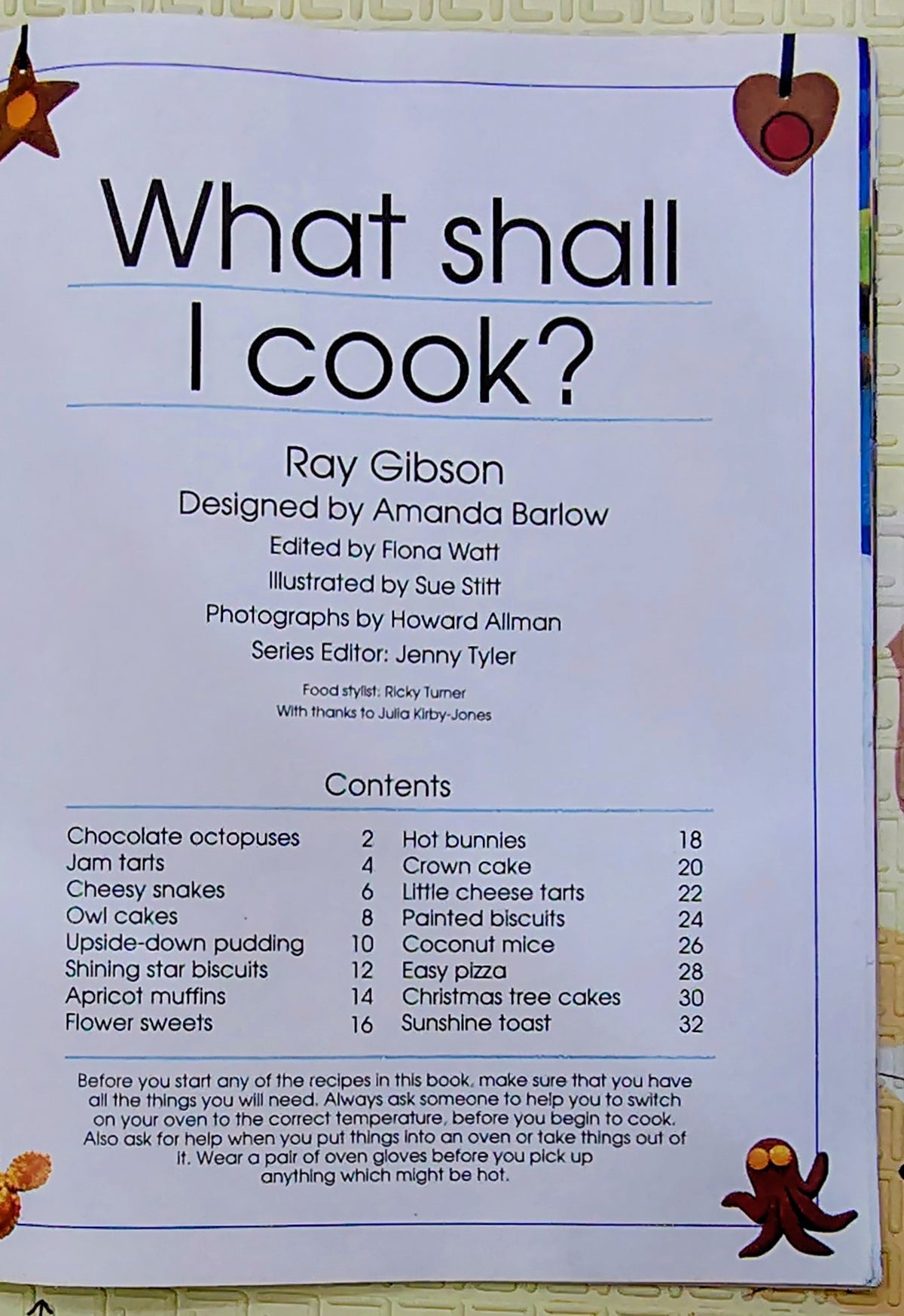 What Shall I Cook? by Usborne Activities | Recipe Book