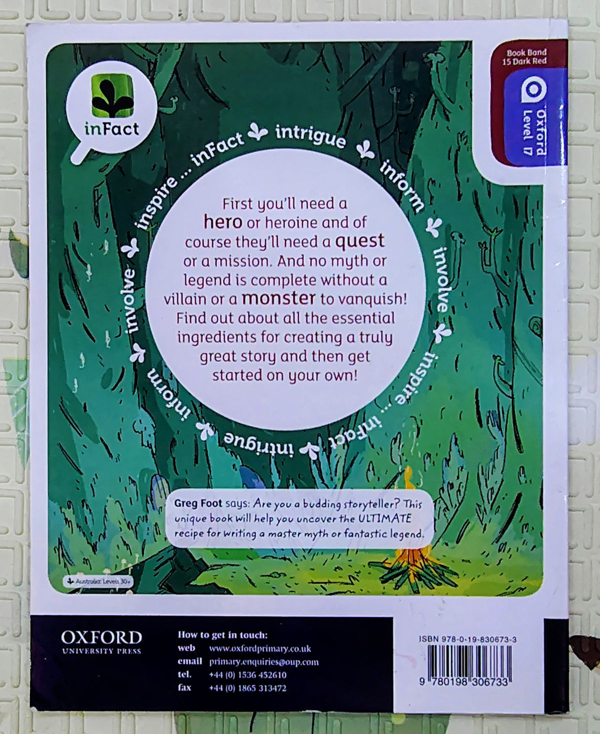 Myths and Legends Kit by Jon Mayhew | Oxford Treetops Level 17 | Educational