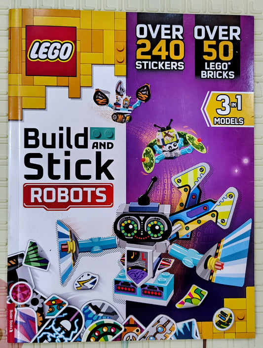 LEGO Build and Stick Robots | Buster Activity Books | Stickers inside