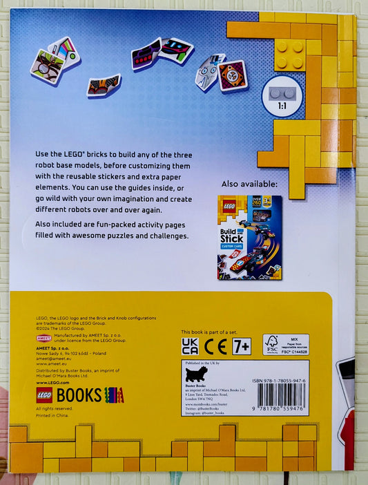 LEGO Build and Stick Robots | Buster Activity Books | Stickers inside