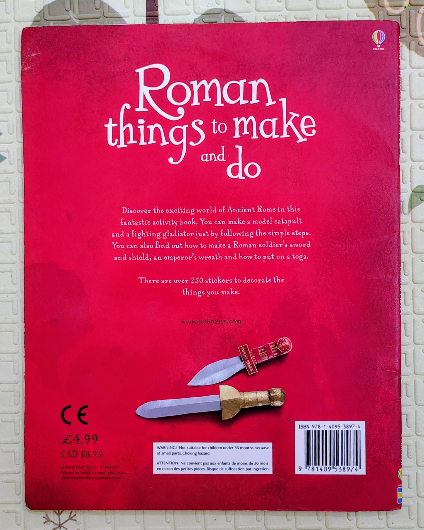 Usborne Roman Things to Make and Do