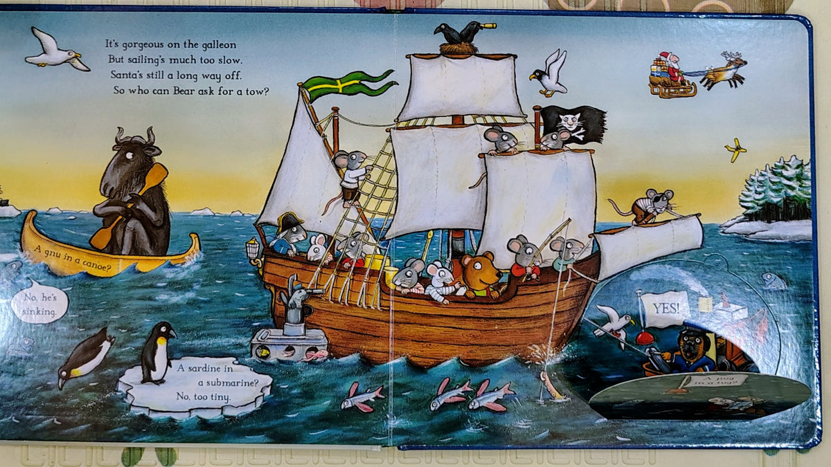 The Christmas Bear – Ian Whybrow & Axel Scheffler Lift the Flap Book